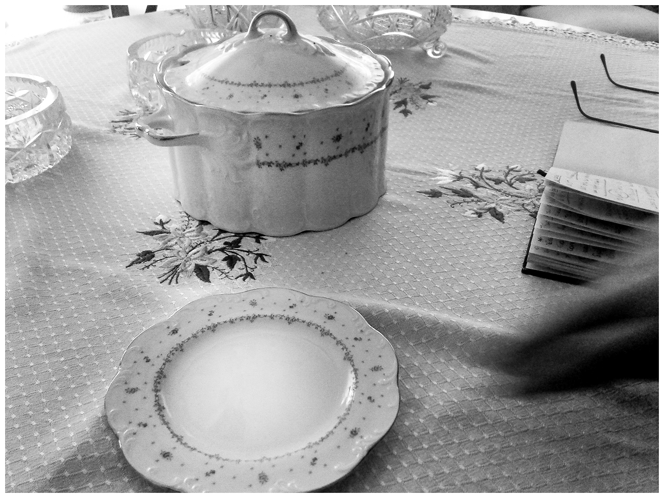 Photograph 2. Porcelain china during an interview in Kato Toumba