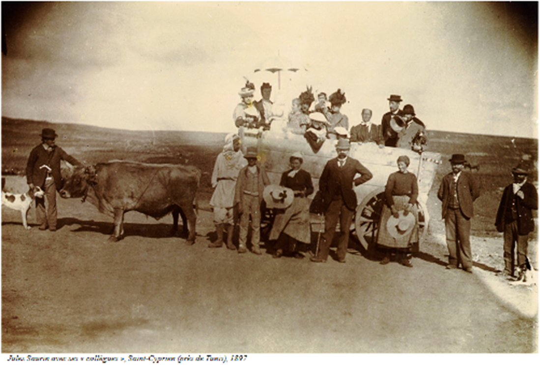 Jules Saurin avec ses « collègues », Saint-Cyprien (près de Tunis), 1897.